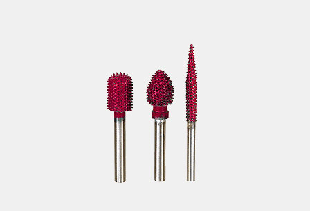Rasp cutters with metal burrs