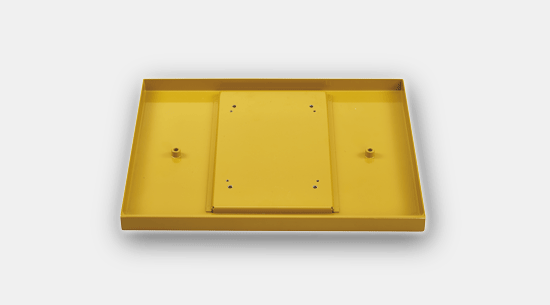 Splash guard and chip collecting tray for MF 70, FF 230 and FF 250/BL