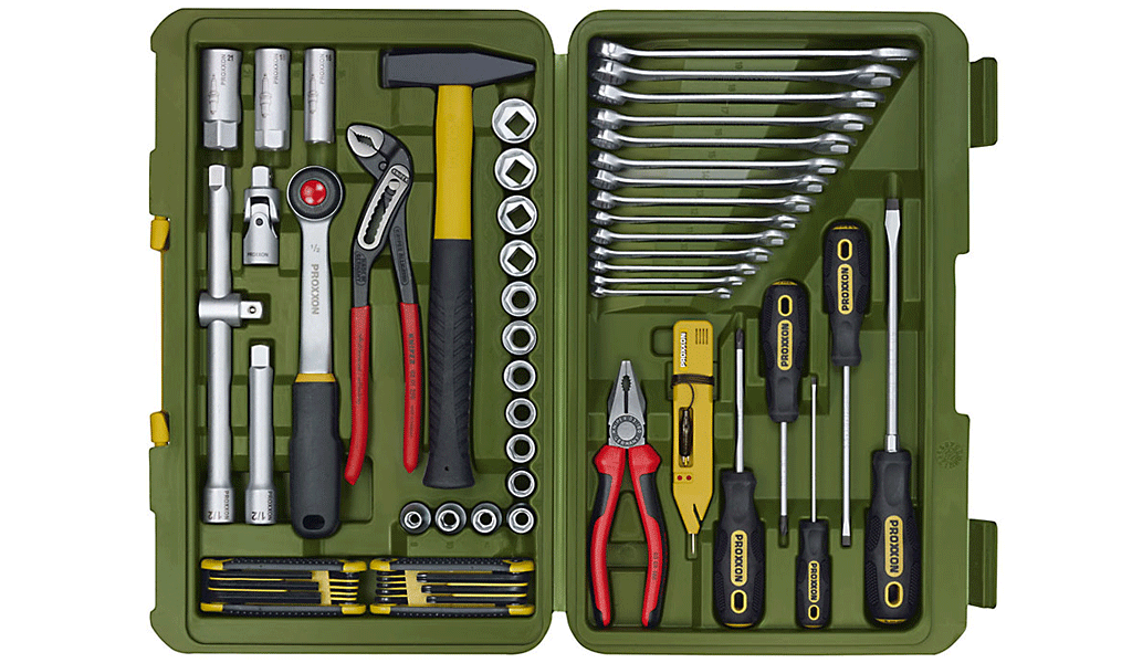 Proxxon 23294 inch Tool Set 65 pieces 