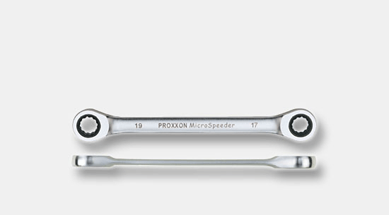 MicroSpeeder double ring ratchet spanners