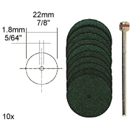 Proxxon 10pc silicium disques à polir roue 28294 direct de RDGTOOLS